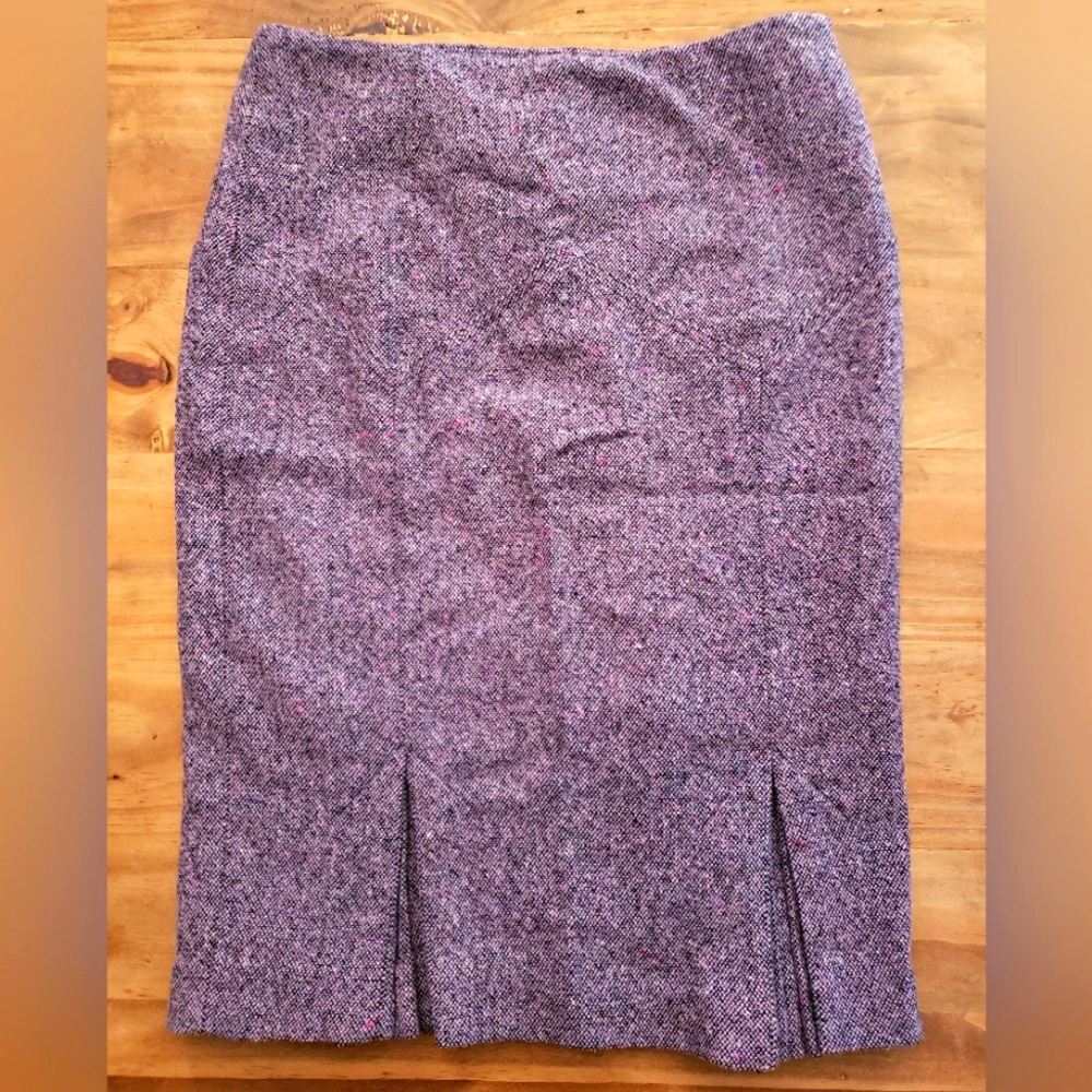 Pleat Pencil Skirt